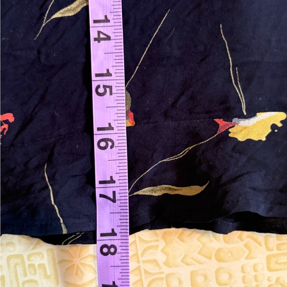 Vintage Floral Black Skirt - Picture 9 of 9